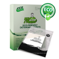 Innovative biodegradable and convenient travel laundry soap sheets for cloth washing